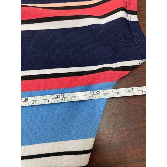 Rafaella Stripe Blouse with Tie Side Size Large - Picture 7 of 7